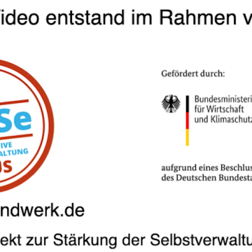 Screenshot Herausforderung Nachhaltigkeit im Handwerk